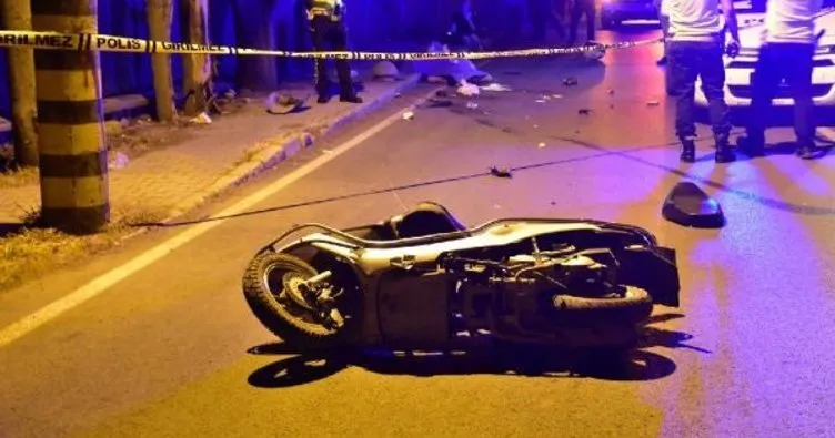 Direksiyon hakimiyetini kaybeden üniversiteli moto kurye hayatını kaybetti