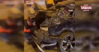 Hakim ve savcıları taşıyan servis minibüsü kaza yaptı: 2 kişi hafif şekilde yaralandı | Video