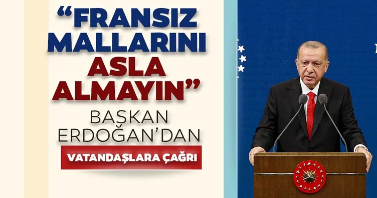 Fransız mallarını asla almayın
