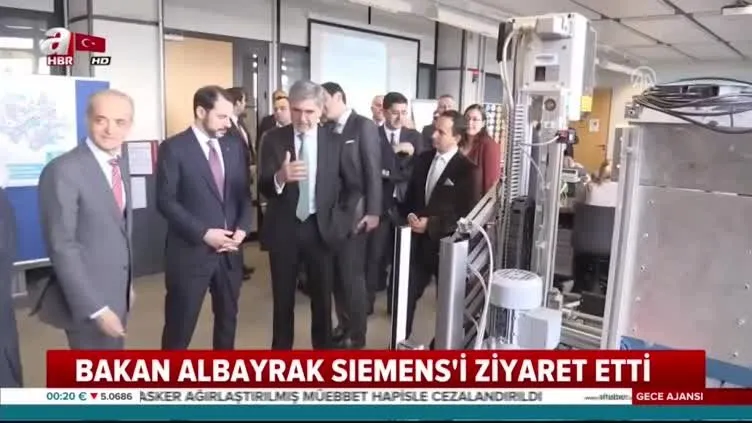 Bakan Albayrak Siemens'i ziyaret etti