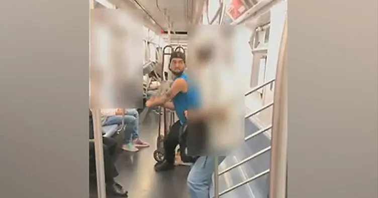 Metroda demir sopayla dövdü!