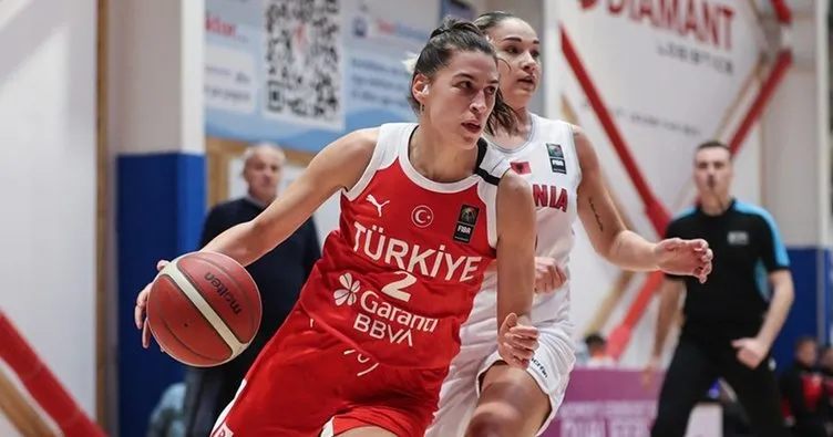 Türkiye, Kadınlar Avrupa Şampiyonası’nda Arnavutluk’a 50 sayı fark attı