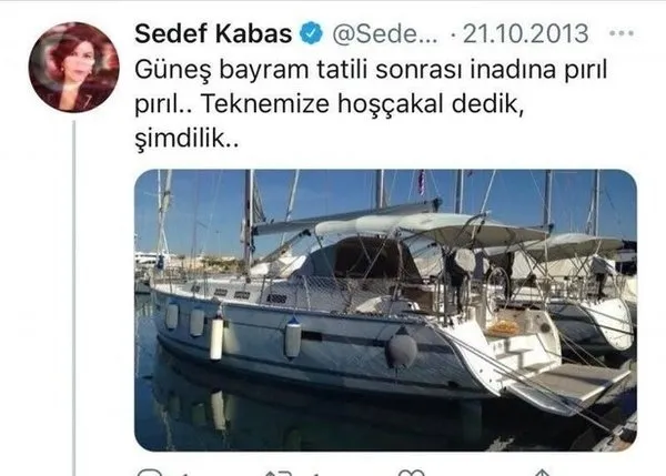 Sedef Kabaş’ın ’Yat yalanı’ elinde patladı! İftirası böyle çürütüldü