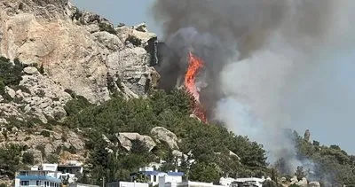 Bodrum’da yangın çıktı