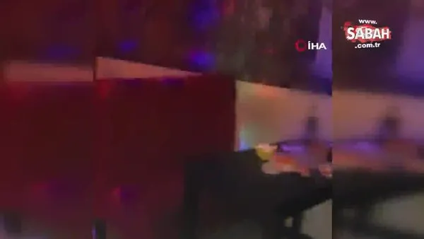 Beyoğlu'nda gece ruhsatsız olarak işletilen eğlence mekanına koronavirüs baskını | Video