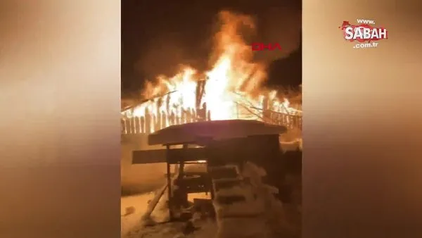 İnegöl'de 2 katlı ev alev alev yandı | Video