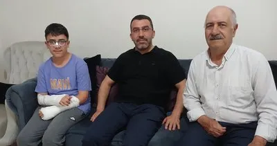 Adem Çalkın köpek saldırısına uğrayan Şiyar'ı ziyaret etti #kars