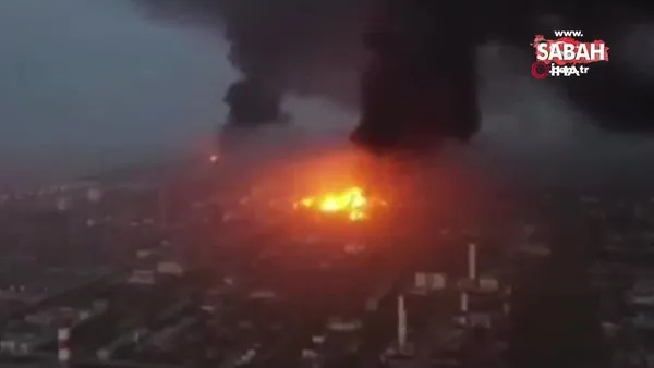 Şanghay'da petrokimya tesisinde yangın: 1 ölü | Video