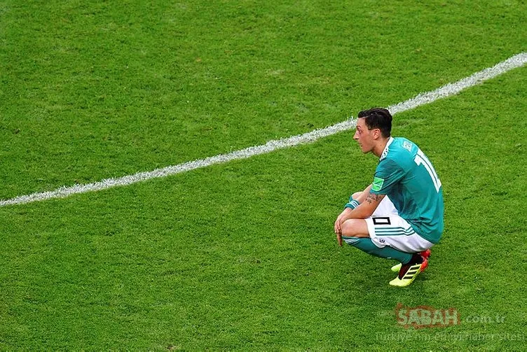 Güney Kore - Almanya maçından sonra, Mesut Özil seyirciyle tartıştı