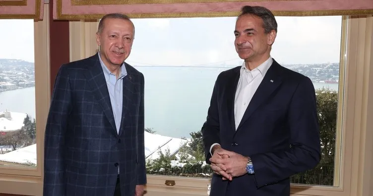 Son dakika | Başkan Erdoğan, Yunanistan Başbakanı Miçotakis’i kabul etti
