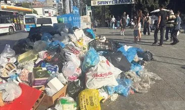 İzmir’de caddeler çöpten geçilmiyor #izmir