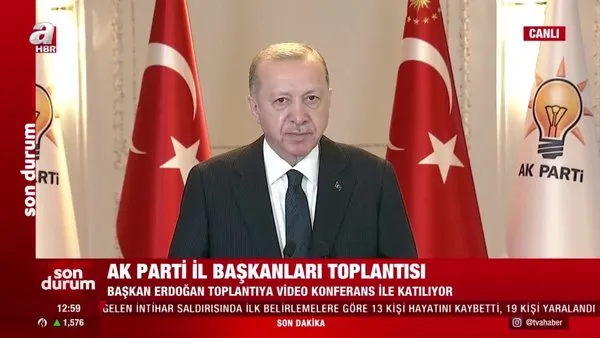 Cumhurbaşkanı Erdoğan'dan AK Parti İl Başkanları toplantısında önemli açıklamalar | Video