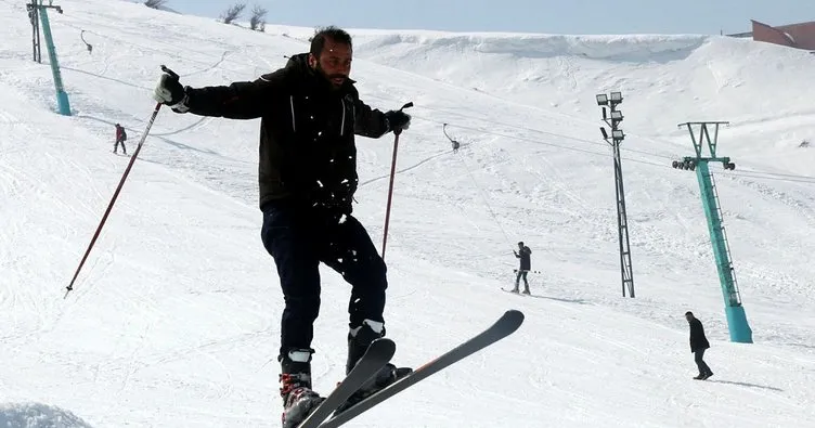 Bitlis’te hafta sonu kayak keyfi
