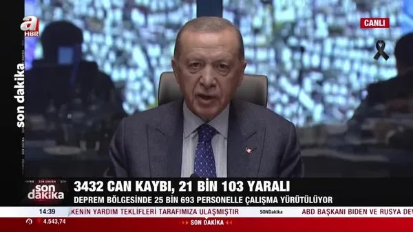 SON DAKİKA! Başkan Erdoğan açıkladı! Vefat sayısı 3549'a yükseldi, OHAL ilan edildi | Video