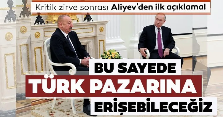 Kritik zirvenin ardından Putin ile görüşen İlham Aliyev’den önemli açıklama