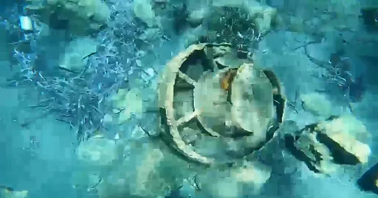 Denizin dibindeki mayın imha edildi!