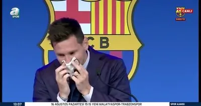 Bir devir sona erdi! Messi Barcelona’ya ağlayarak veda etti | Video