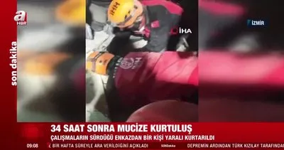 İzmir’de 34 saat sonra mucize kurtuluş! 70 yaşındaki Ahmet amca: Umudumu hiç kaybetmedim | Video