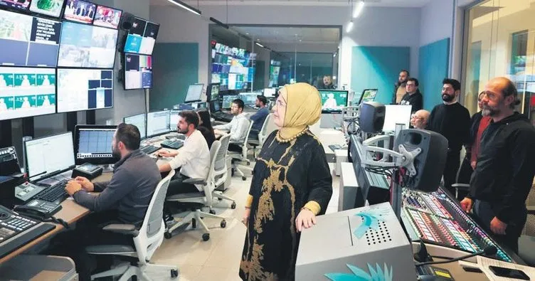 Emine Erdoğan, Turkuvaz Medya’yı gezdi