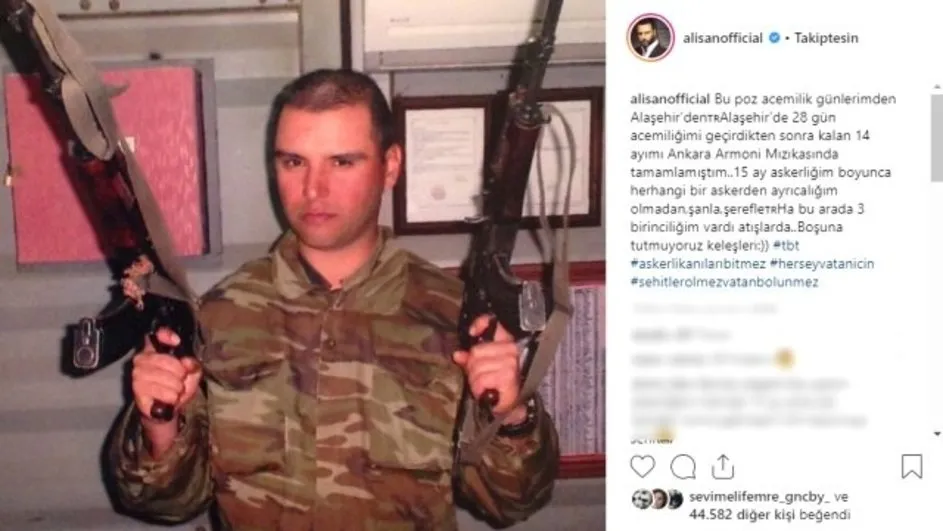 alisan askerlik fotografini paylasti