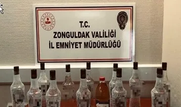 Sahte içki ve makaron yakalandı