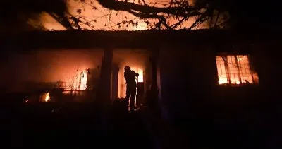 Elektrik ocağından çıkan yangın evi kül etti #mugla