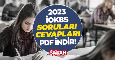İOKBS soruları ve cevap anahtarı 2023 sabah.com.tr’de yayında olacak! İOKBS Bursluluk sınavı soruları ve cevapları ne zaman açıklanacak?