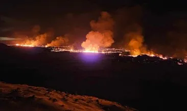 Gökyüzünü lav kapladı! İzlanda’da korkutan anlar