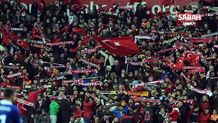 Türkiye - Moldova maçından kareler