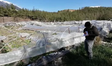 Antalya’da 400 dönüm sera zarar gördü