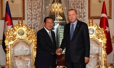 Cumhurbaşkanı Erdoğan, Kamboçya Başbakanı Hun Sen’i kabul etti