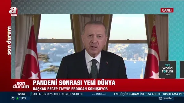 Son dakika: Cumhurbaşkanı Erdoğan'dan TRT Word Forumu açılışında flaş açıklamalar | Video
