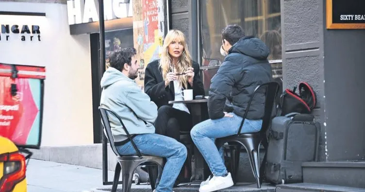 Güneş gözlükleriyle gizlenmeye çalıştı