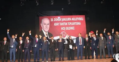 MHP Şanlıurfa milletvekili adaylarını tanıttı