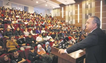 Burslu öğrenciler kış kampında