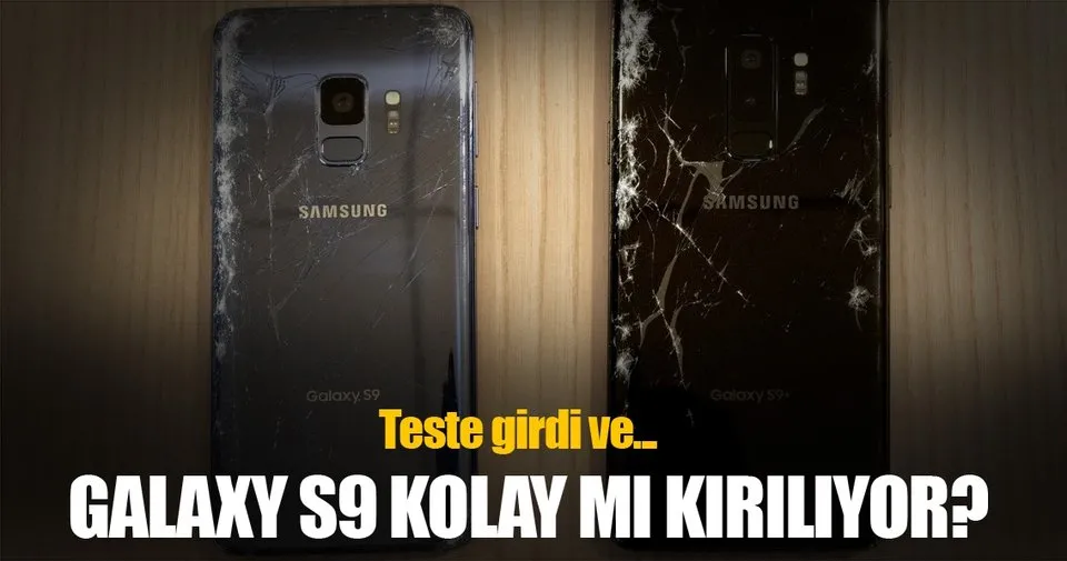 galaxy s9 kirilma testinde
