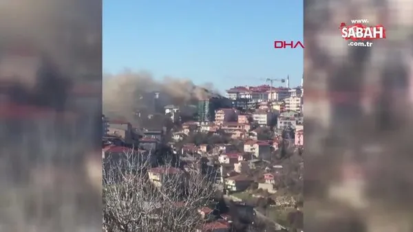 Uskudar Da Bir Binanin Catisinda Yangin Videosunu Izle Sabah Tv