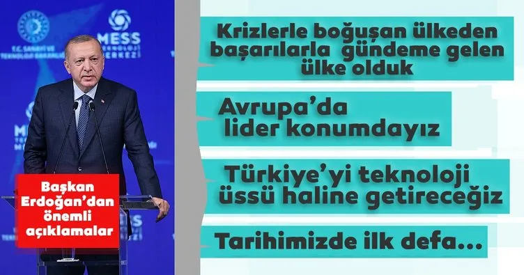 Son dakika: Başkan Recep Tayyip Erdoğan’dan İstanbul’da önemli açıklamalar: Türkiye'yi teknoloji üssü haline getireceğiz