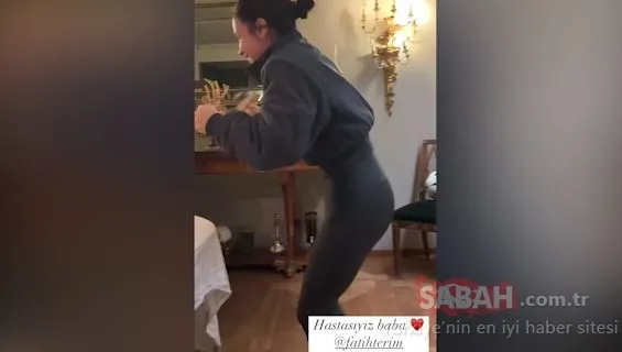 Babasına kafa tuttu! Merve Terim Fatih Terim’le kafa topu sektirdi, gülmekten yere düştü!