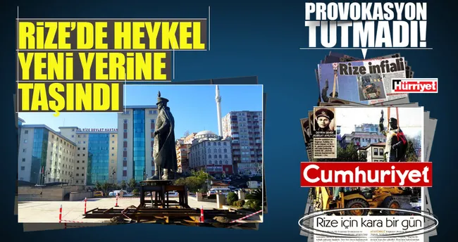 Atatürk heykeli provokasyonu tutmadı!