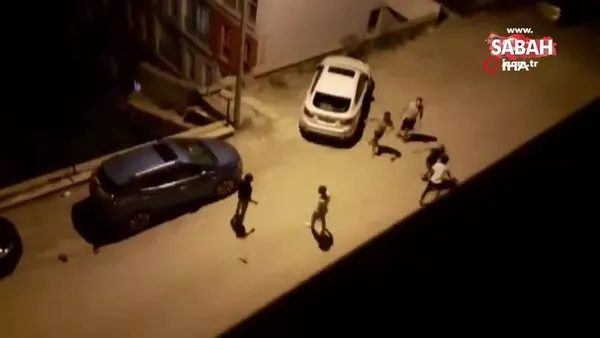 Sokak ortasında tekme-tokat kavga kamerada | Video