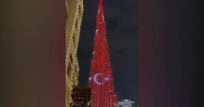 BAE’de Başkan Erdoğan için hazırlık yapıldı! Dünyanın en yüksek binası Burj Khalifa’ya Türk Bayrağı yansıtıldı