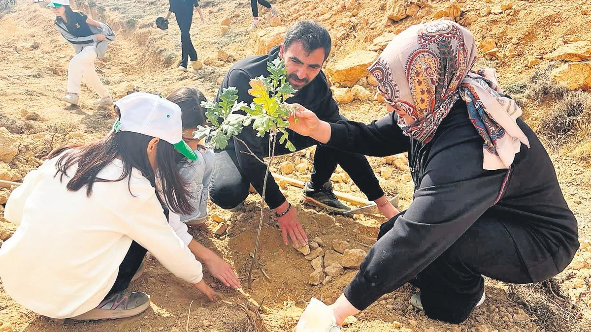 Yeşil Vatan şehidi adına hatıra ormanı