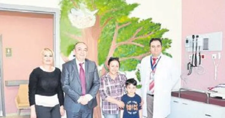 Hastane odaları rengarenk oldu