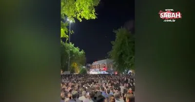 Başkan Erdoğan’a EyüpSultan’da sevgi seli: Akşam namazını eda etti | Video