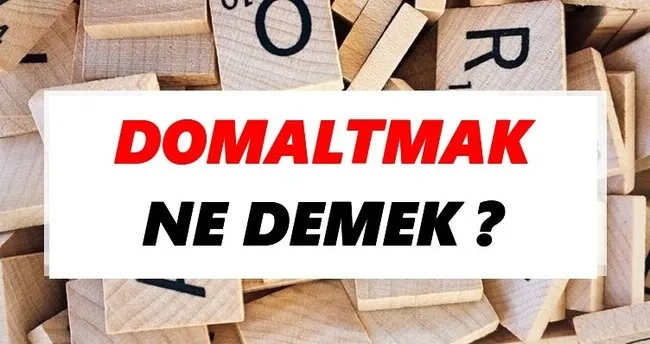 Domaltmak Ne Demek? TDK’ya Göre Domaltmak Sözlük Anlamı Nedir?