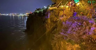 Sevgilisi ile tartışıp falezlere çıktı #antalya