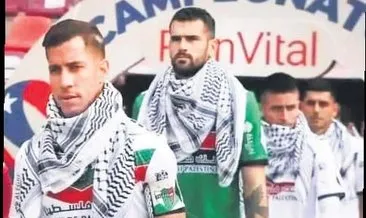 Şili, kefiyelerle Filistin’e sahip çıktı