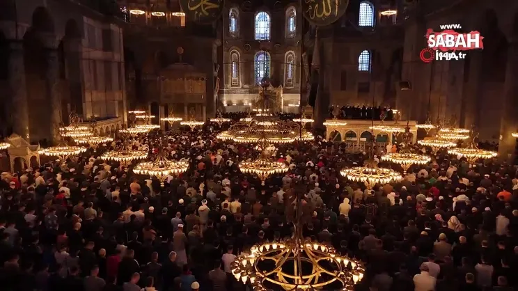 Ayasofya Camii'nde bayram namazı | Video