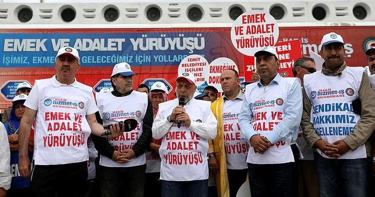 İşçi ve memurlar adalet için yürüdü